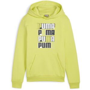 Puma ESSENTIALS + LOGO LAB HOODIE B Detská mikina, žltá, veľkosť