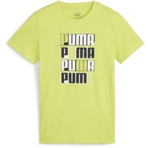 Puma ESSENTIALS + LOGO LAB TEE B Chlapčenské tričko, žltá, veľkosť
