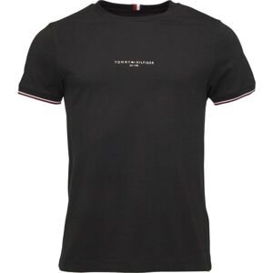 Tommy Hilfiger TOMMY LOGO TIPPED Pánske tričko, čierna, veľkosť