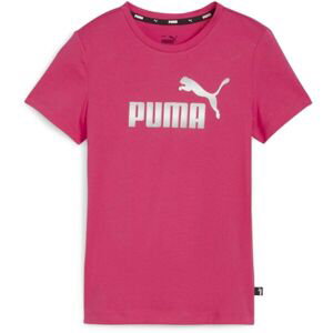 Puma ESSENTIALS LOGO TEE G Dievčenské tričko, ružová, veľkosť 128