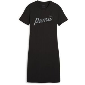 Puma ESSENTIALS + BLOSSOM GRAPHIC DRESS Dámske šaty, čierna, veľkosť