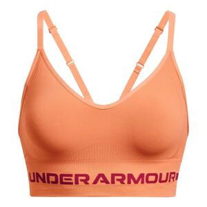 Under Armour SEAMLESS LOW LONG BRA Športová podprsenka, oranžová, veľkosť