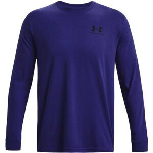 Under Armour SPORTSTYLE LEFT CHEST LS Pánske tričko, modrá, veľkosť