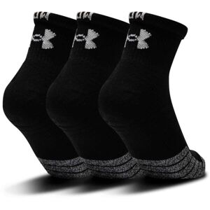 Under Armour HEATGEAR QUARTER 3PK Unisex ponožky, čierna, veľkosť