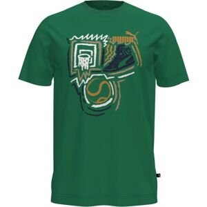 Puma GRAPHIC YEAR OF SPORTS TEE Pánske tričko, zelená, veľkosť XL