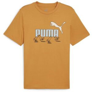Puma GRAPHIC SNEAKER TEE Pánske tričko, oranžová, veľkosť M