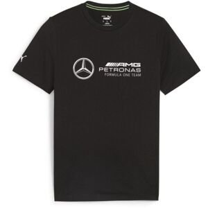 Puma MERCEDES-AMG PETRONAS F1 ESSENTIALS LOGO TEE Pánske tričko, čierna, veľkosť