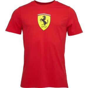 Puma FERRARI RACE BIG SHIELD Pánske tričko, červená, veľkosť