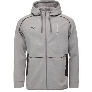 Puma BMW M MOTORSPORT HOODED SWEAT Pánska mikina, sivá, veľkosť