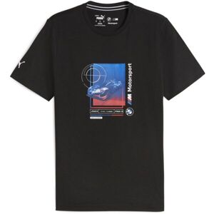 Puma BMW M MOTORSPORT CAR GRAPHIC TEE 2 Pánske tričko, čierna, veľkosť