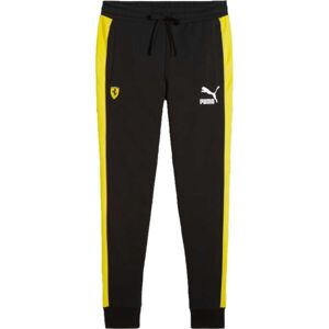 Puma FERRARI RACE ICONIC T7 TRACK PANTS Pánske tepláky, čierna, veľkosť