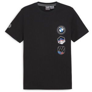 Puma BMW M MOTORSPORT GARAGE CREWGRAPHIC TEE Pánske tričko, čierna, veľkosť