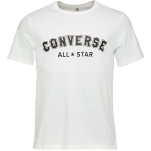 Converse CLASSIC FIT ALL STAR SINGLE SCREEN PRINT TEE Unisex tričko, biela, veľkosť