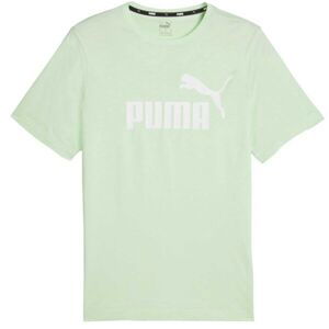 Puma ESS LOGO TEE YEL Pánske tričko, svetlo zelená, veľkosť