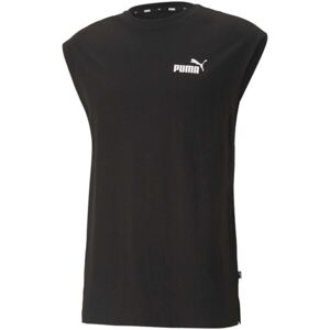 Puma ESSENTIALS SLEEVELESS TANK Pánske tričko bez rukávov, čierna, veľkosť