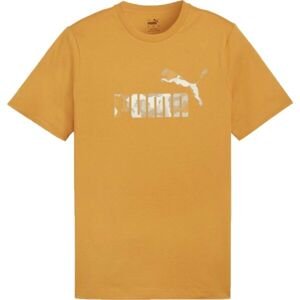 Puma ESS + CAMO GRAPHIC TEE Pánske tričko, oranžová, veľkosť