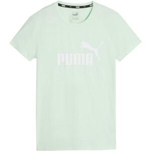 Puma ESS LOGO TEE (S) Dámske tričko, svetlo zelená, veľkosť