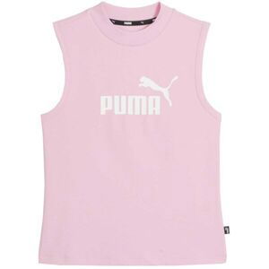 Puma ESSENTIALS+ SLIM LOGO TANK Dámske tielko, ružová, veľkosť