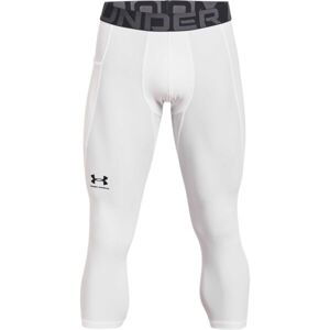 Under Armour HG ARMOUR 3/4 LEGGING Pánske kompresné 3/4 legíny, biela, veľkosť