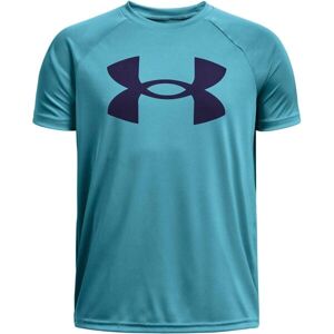 Under Armour TECH BIG LOGO SS Chlapčenské tričko, tyrkysová, veľkosť