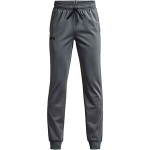 Under Armour BRAWLER 2.0 TAPERED PANTS Chlapčenské tepláky, sivá, veľkosť