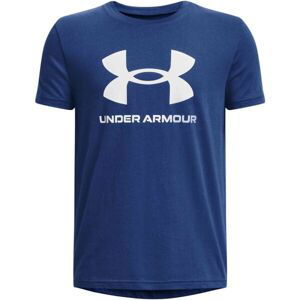 Under Armour SPORTSTYLE LOGO SS Chlapčenské tričko, tmavo modrá, veľkosť