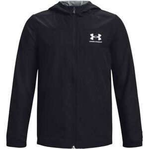 Under Armour SPORTSTYLE WINDBREAKER Chlapčenská bunda, čierna, veľkosť