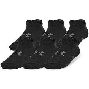 Under Armour ESSENTIAL NO SHOW 6PK Ponožky, čierna, veľkosť