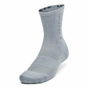Under Armour 3-MAKER MID-CREW 3PK Unisex ponožky, sivá, veľkosť