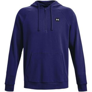 Under Armour RIVAL FLEECE 1/2ZIP HD Pánska mikina, modrá, veľkosť