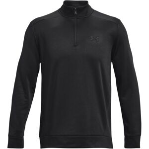 Under Armour ARMOUR FLEECE 1/4 ZIP Pánska flísová mikina, čierna, veľkosť