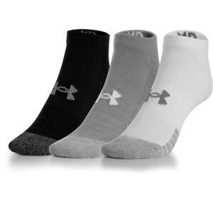 Under Armour HEATGEAR 3PK NO SHOW Detské  ponožky, sivá, veľkosť