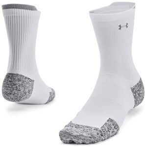 Under Armour ARMOURDRY RUN CUSHION 1PK MID Unisex ponožky, biela, veľkosť