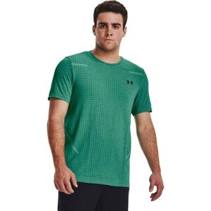 Under Armour SEAMLESS GRID Pánske tričko, zelená, veľkosť