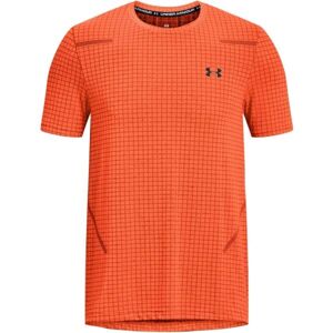 Under Armour SEAMLESS GRID Pánske tričko, oranžová, veľkosť