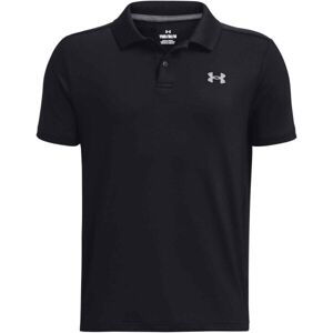 Under Armour PERFORMANCE POLO Chlapčenské polo tričko, čierna, veľkosť