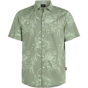 O'Neill MATCH FLORAL Pánska košeľa, svetlo zelená, veľkosť
