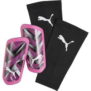 Puma ULTRA FLEX SLEEVE Detské futbalové chrániče, ružová, veľkosť