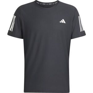 adidas OWN THE RUN TEE Pánske bežecké tričko, čierna, veľkosť