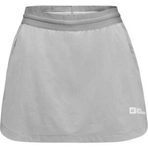 Jack Wolfskin PRELIGHT CHILL SKORT W Dámska sukňa, sivá, veľkosť