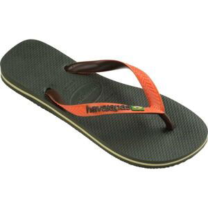 HAVAIANAS BRASIL MIX Pánske žabky, khaki, veľkosť 43/44