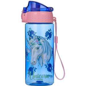 Oxybag UNICORN 500 ML Dievčenská plastová fľaša na nápoje, fialová, veľkosť 500 ML