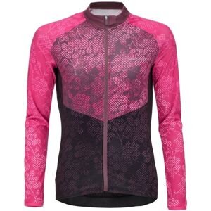 Klimatex MOONA Dámsky cyklistický dres s dlhým rukávom, ružová, veľkosť