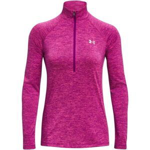 Under Armour TECH 1/2 ZIP - TWIST Dámska mikina, ružová, veľkosť