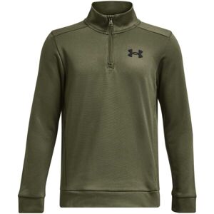 Under Armour ARMOUR FLEECE 1/4 ZIP Chlapčenská mikina, khaki, veľkosť