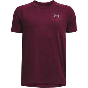 Under Armour UA TECH 2.0 SS Chlapčenské športové tričko, vínová, veľkosť