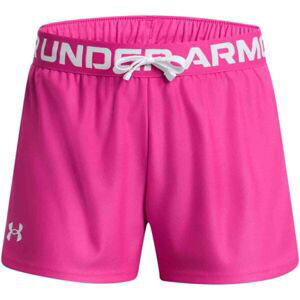 Under Armour PLAY UP SOLID Dievčenské kraťasy, ružová, veľkosť