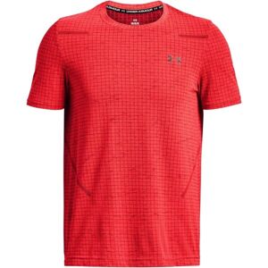 Under Armour SEAMLESS GRID Pánske tričko, červená, veľkosť