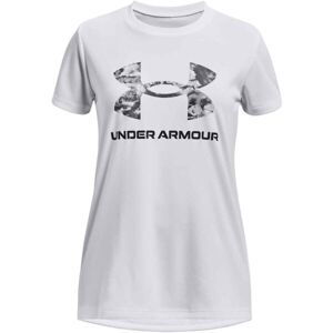 Under Armour TECH SOLID PRINT FILL BL SSC Dievčenské tričko, biela, veľkosť