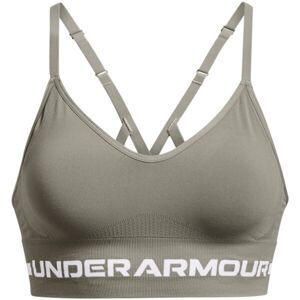 Under Armour SEAMLESS LOW LONG BRA Športová podprsenka, zelená, veľkosť